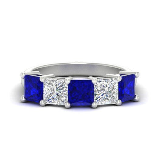 five-stone-sapphire-ring-princess-cut-4-carat-in-white-gold-fdwb8008prgsablsleep-4.00ct-nl-wg