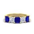 Thumbnail 56 - five-stone-sapphire-ring-princess-cut-4-carat-in-yellow-gold-fdwb8008prgsablsleep-4.00ct-nl-yg