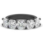 Load image into Gallery viewer, five-stone-wedding-band-cushion-cut-4-carat-in-black-gold-FD8008CUB-4.00CT-NL-BG.jpg