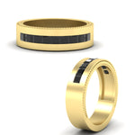 Load image into Gallery viewer, flat-channel-milgrain-black-diamond-wedding-band-in-fdm9153gblackangle3-nl-yg
