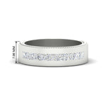Load image into Gallery viewer, flat-channel-milgrain-diamond-wedding-band-in-fdm9153-nl-wg-hw
