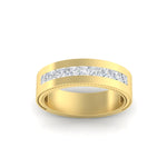 Load image into Gallery viewer, flat-channel-milgrain-diamond-wedding-band-in-fdm9153angle5-nl-yg

