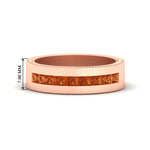 Load image into Gallery viewer, flat-channel-milgrain-orange-sapphire-wedding-band-in-fdm9153gsaor-nl-rg-hw
