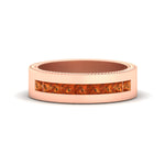 Load image into Gallery viewer, flat-channel-milgrain-orange-sapphire-wedding-band-in-fdm9153gsaor-nl-rg
