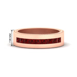 Load image into Gallery viewer, flat-channel-milgrain-ruby-wedding-band-in-fdm9153grudr-nl-rg-hw
