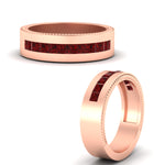 Load image into Gallery viewer, flat-channel-milgrain-ruby-wedding-band-in-fdm9153grudrangle3-nl-rg
