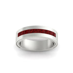 Load image into Gallery viewer, flat-channel-milgrain-ruby-wedding-band-in-fdm9153grudrangle5-nl-wg
