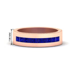 Load image into Gallery viewer, flat-channel-milgrain-sapphire-wedding-band-in-fdm9153gsabl-nl-rg-hw
