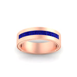 Load image into Gallery viewer, flat-channel-milgrain-sapphire-wedding-band-in-fdm9153gsablangle5-nl-rg

