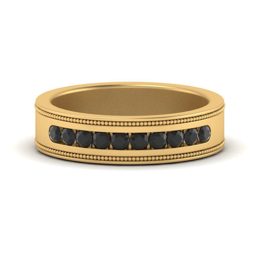 flat-milgrain-mens-black-diamond-wedding-band-in-yellow-gold-FD10390BGBLACK-NL-YG