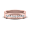 Load image into Gallery viewer, flat-milgrain-mens-diamond-wedding-band-in-rose-gold-FD10390B-NL-RG