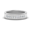 Load image into Gallery viewer, flat-milgrain-mens-diamond-wedding-band-in-white-gold-FD10390B-NL-WG