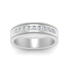 Load image into Gallery viewer, flat-milgrain-mens-diamond-wedding-band-in-white-gold-FD10390BANGLE5-NL-WG