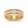 Load image into Gallery viewer, flat-milgrain-mens-diamond-wedding-band-in-yellow-gold-FD10390BANGLE5-NL-YG