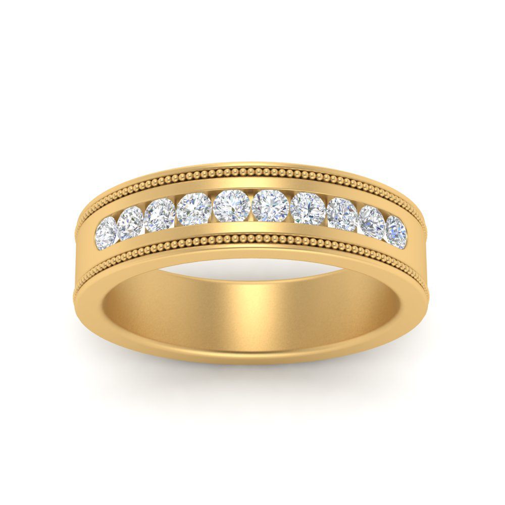 flat-milgrain-mens-diamond-wedding-band-in-yellow-gold-FD10390BANGLE5-NL-YG