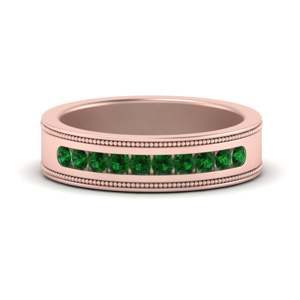 flat-milgrain-mens-emerald-wedding-band-in-rose-gold-FD10390BGEMGR-NL-RG