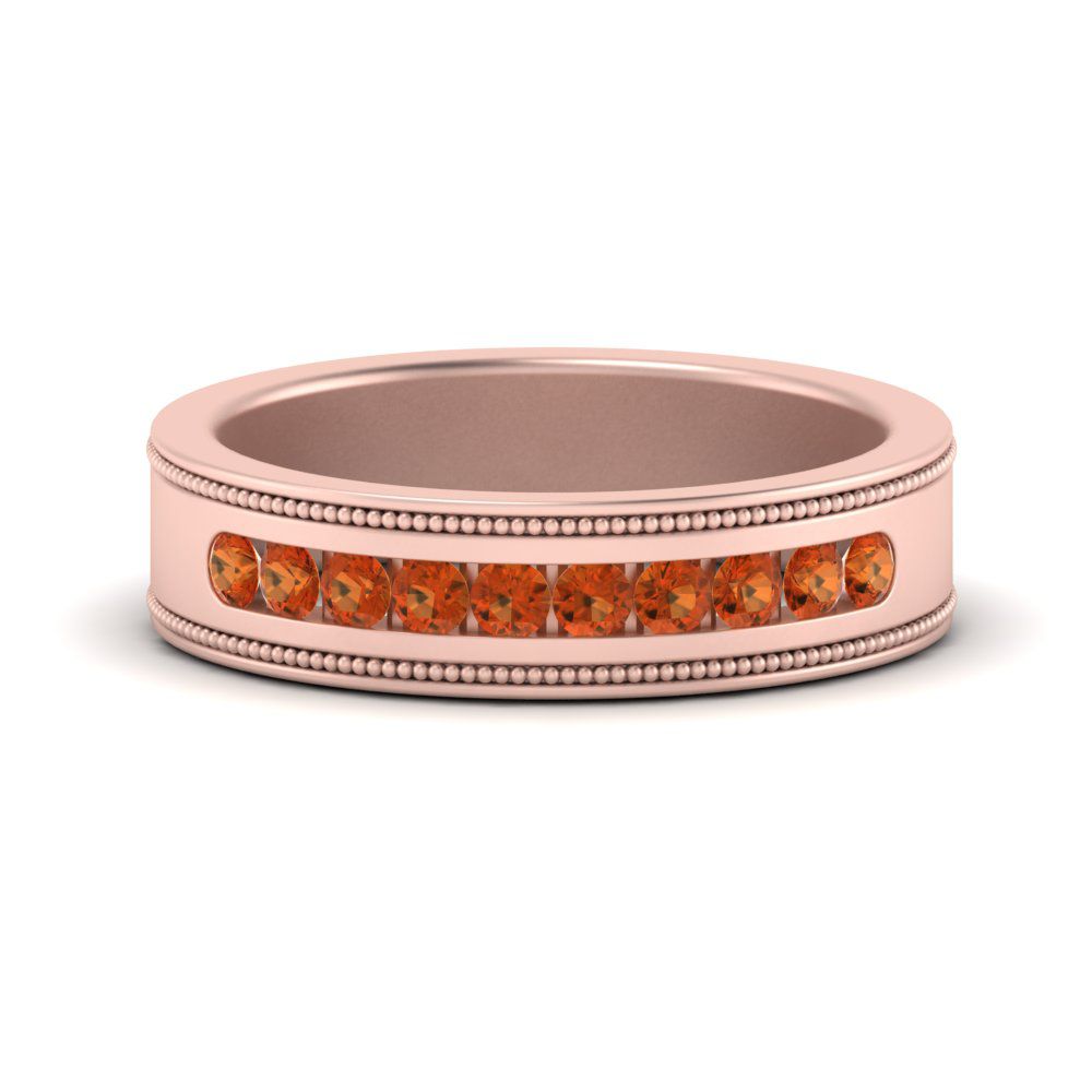 flat-milgrain-mens-orange-sapphire-wedding-band-in-rose-gold-FD10390BGSAOR-NL-RG