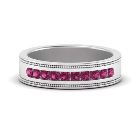 flat-milgrain-mens-pink-sapphire-wedding-band-in-white-gold-FD10390BGSADRPI-NL-WG