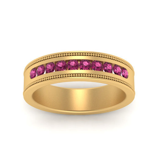 flat-milgrain-mens-pink-sapphire-wedding-band-in-yellow-gold-FD10390BGSADRPIANGLE5-NL-YG