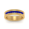 Load image into Gallery viewer, flat-milgrain-mens-sapphire-wedding-band-in-yellow-gold-FD10390BGSABLANGLE5-NL-YG