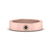 Load image into Gallery viewer, Flat Single Stone Mens Band Engraved