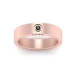 Load image into Gallery viewer, Flat Single Stone Mens Band Engraved
