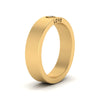 Load image into Gallery viewer, Flat Single Stone Mens Band Engraved