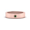 Load image into Gallery viewer, Flat Single Stone Mens Band Engraved