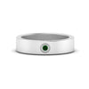 Load image into Gallery viewer, Flat Single Stone Mens Band Engraved