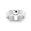 Load image into Gallery viewer, Flat Single Stone Mens Band Engraved