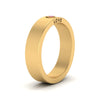 Load image into Gallery viewer, Flat Single Stone Mens Band Engraved