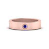 Load image into Gallery viewer, Flat Single Stone Mens Band Engraved