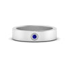 Load image into Gallery viewer, Flat Single Stone Mens Band Engraved