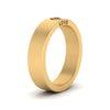 Load image into Gallery viewer, Flat Single Stone Mens Band Engraved