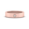 Load image into Gallery viewer, Flat Single Stone Mens Band Engraved