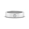 Load image into Gallery viewer, Flat Single Stone Mens Band Engraved