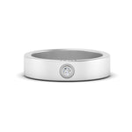 Load image into Gallery viewer, Flat Single Stone Mens Band Engraved

