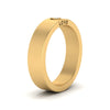 Load image into Gallery viewer, Flat Single Stone Mens Band Engraved
