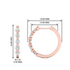 Load image into Gallery viewer, Floating Bezel Diamond Huggie Earring