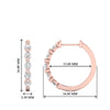 Load image into Gallery viewer, Floating Bezel Diamond Huggie Earring