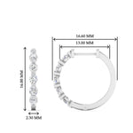 Load image into Gallery viewer, Floating Bezel Diamond Huggie Earring
