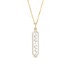Load image into Gallery viewer, floating-diamond-hexagon-pendant-necklace-in-FDPD10420-NL-YG