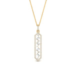 Load image into Gallery viewer, floating-diamond-hexagon-pendant-necklace-in-FDPD10420-NL-YG
