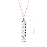 Load image into Gallery viewer, floating-emerald-hexagon-pendant-necklace-in-FDPD10420GEMGR-NL-RG
