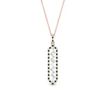 Load image into Gallery viewer, floating-emerald-hexagon-pendant-necklace-in-FDPD10420GEMGR-NL-RG
