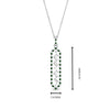 Load image into Gallery viewer, floating-emerald-hexagon-pendant-necklace-in-FDPD10420GEMGR-NL-WG