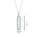 Load image into Gallery viewer, floating-emerald-hexagon-pendant-necklace-in-FDPD10420GEMGR-NL-WG
