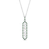 Load image into Gallery viewer, floating-emerald-hexagon-pendant-necklace-in-FDPD10420GEMGR-NL-WG