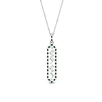 Load image into Gallery viewer, floating-emerald-hexagon-pendant-necklace-in-FDPD10420GEMGR-NL-WG
