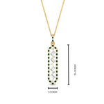 Load image into Gallery viewer, floating-emerald-hexagon-pendant-necklace-in-FDPD10420GEMGR-NL-YG
